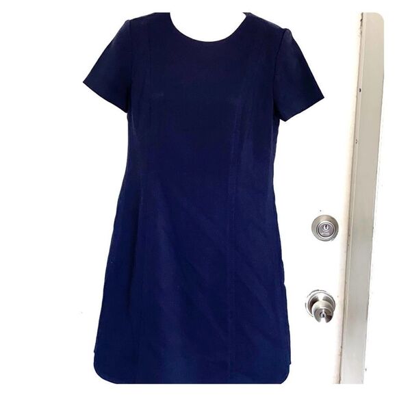 Vince Camuto Dresses & Skirts - VINCE CAMUTO Navy Blue Ponte Short Sleeve Dress-6